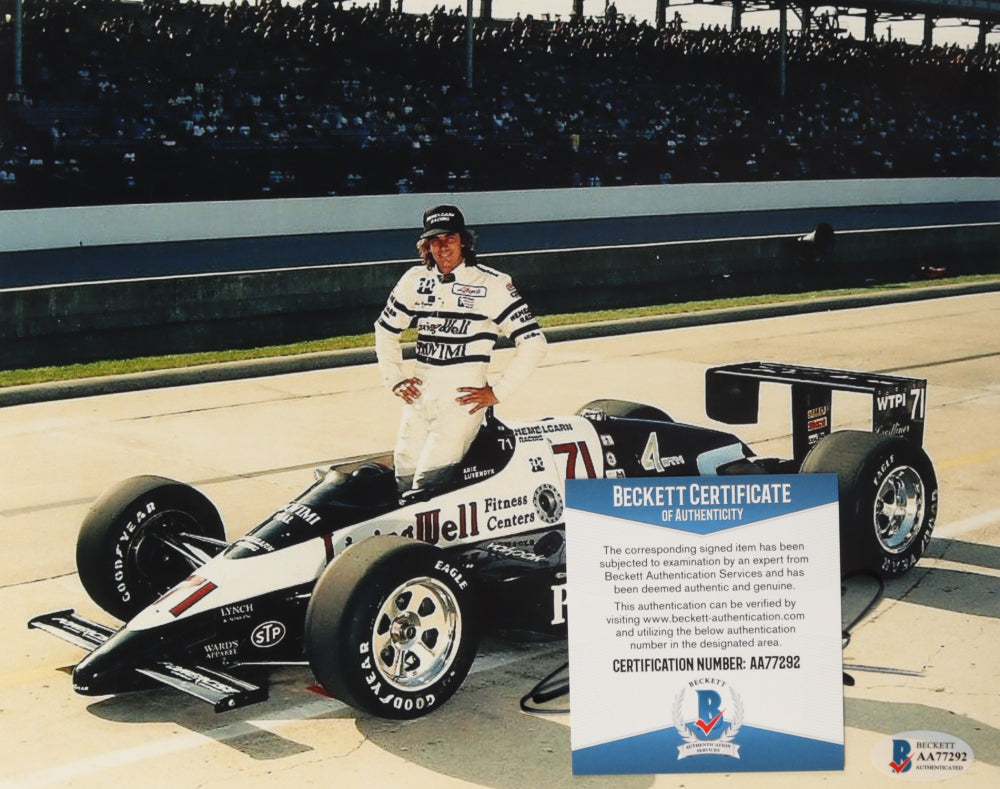 Arie Luyendyk Signed NASCAR 8x10 Photo (Beckett COA)