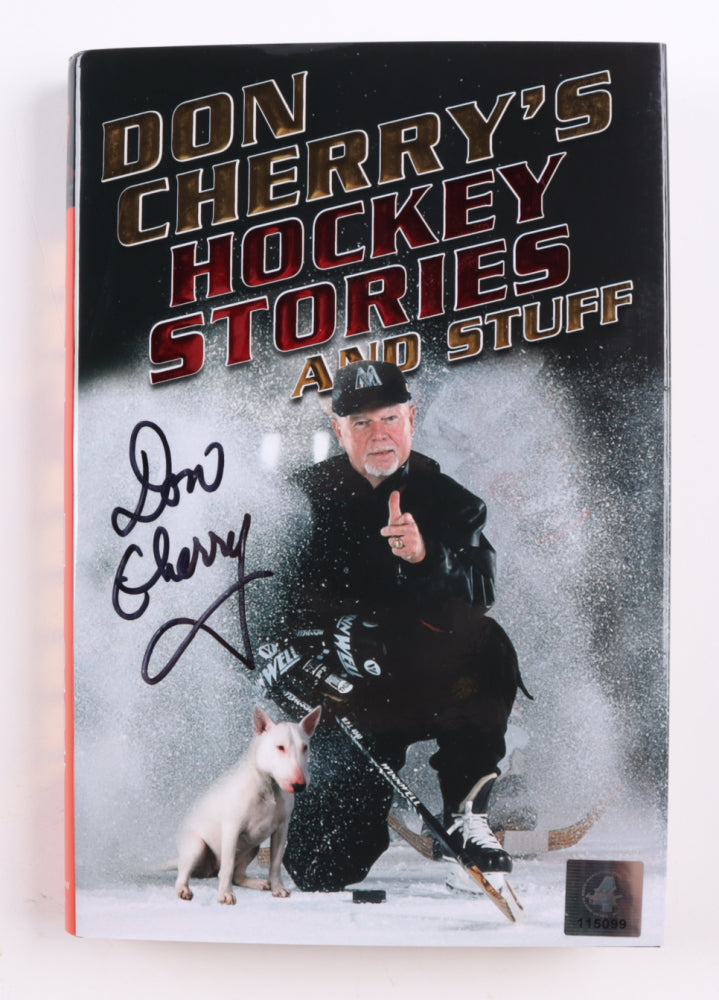 Don Cherry Signed (Great North Road COA) "Don Cherry's Hockey Stories and Stuff" Hardcover Book