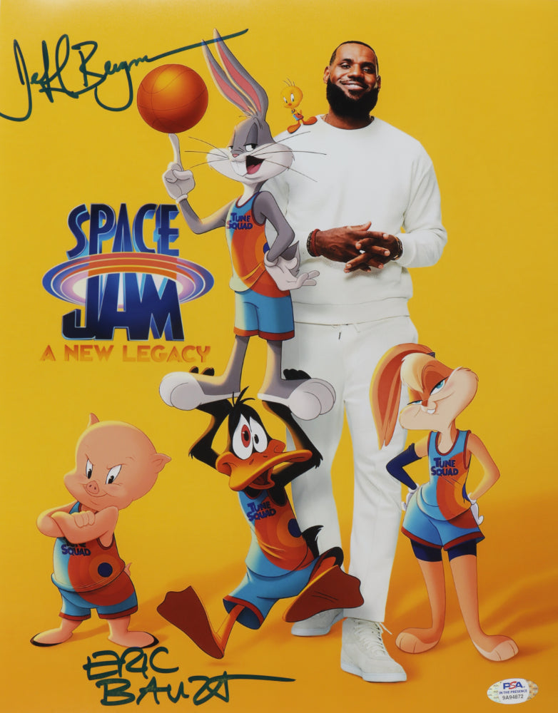 Jeff Bergman & Eric Bauza Signed (PSA Hologram) "Space Jam: A New Legacy" 11x14 Photo