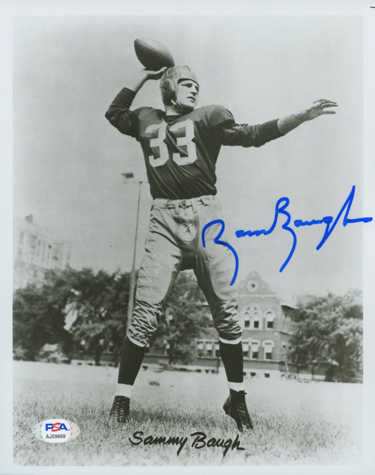 Sammy Baugh Signed Redskins 8x10 Photo (PSA COA)