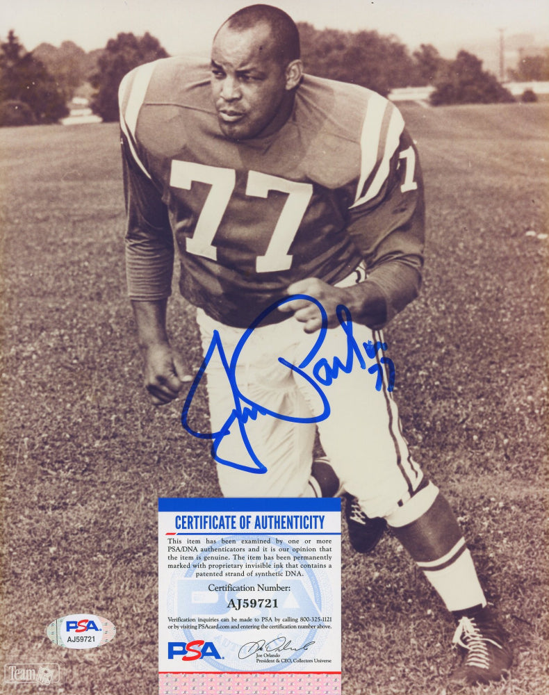 Jim Parker Signed Colts 8x10 Photo (PSA COA)