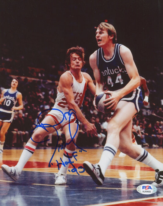 Dan Issel Signed Nuggets 8x10 Photo Inscribed "HOF '93" (PSA COA)