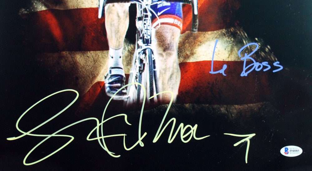 Lance Armstrong Signed 16x20 Photo Inscribed "Le Boss" (Beckett COA)