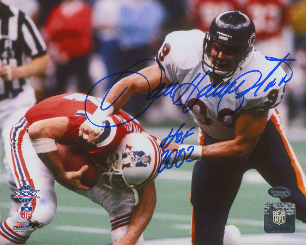 Dan Hampton Signed Bears 8x10 Photo Inscribed "HOF 2002" (Schwartz Sports COA)