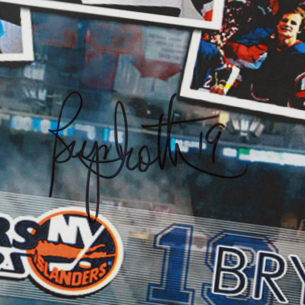 Bryan Trottier Signed Islanders 11x17 Photo (JSA COA)