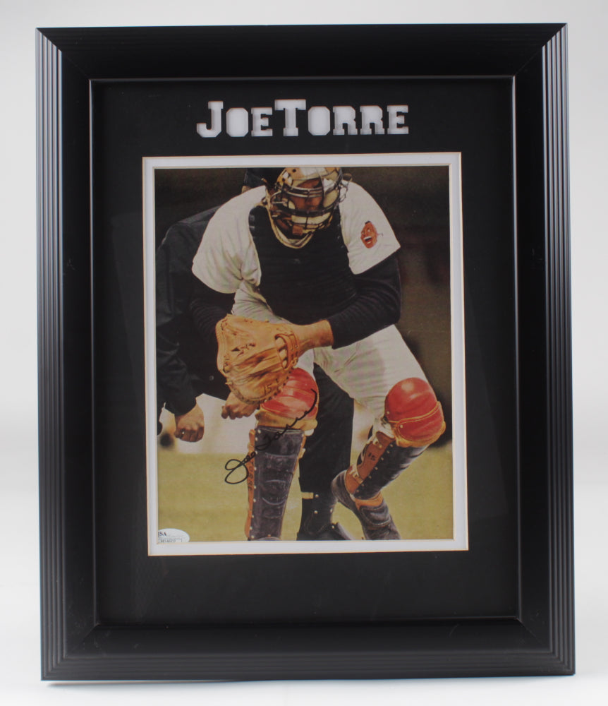 Joe Torre Signed Braves 13.5x16.5 Framed Photo (JSA COA)