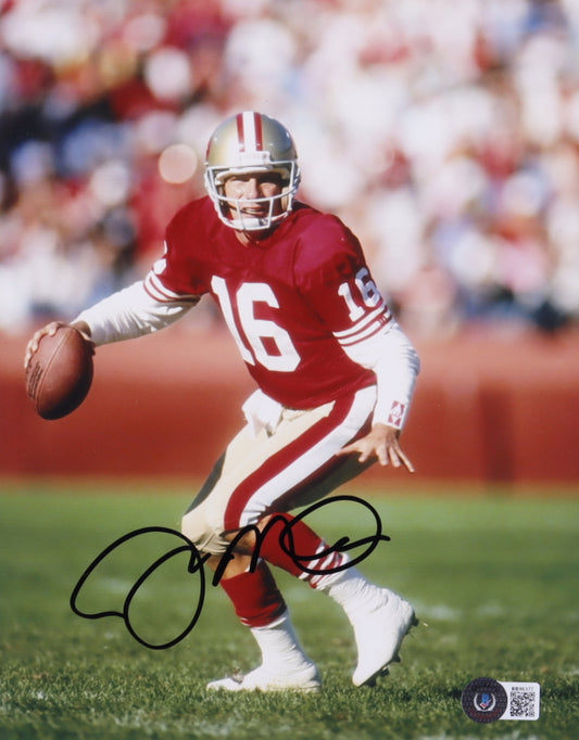 Joe Montana Signed 49ers 8x10 Photo (Beckett COA)