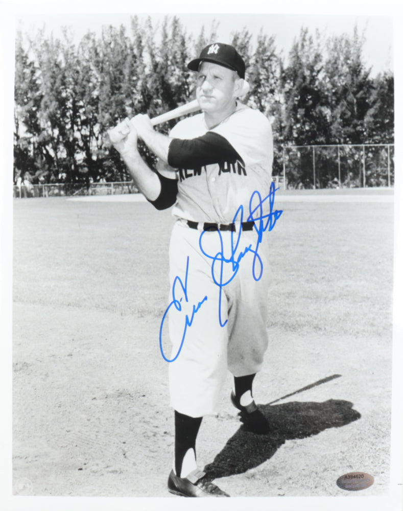 Enos Slaughter Signed Yankees 8x10 Photo (Schwartz Sports COA)