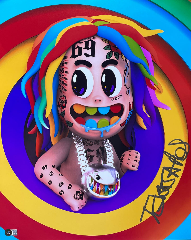 Tekashi 6ix9ine Signed 16x20 Photo (Beckett COA)