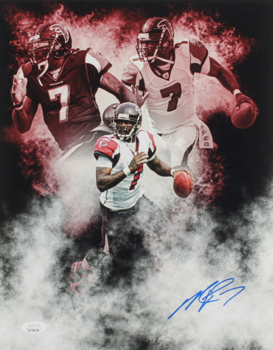 Michael Vick Signed Falcons 11x14 Photo (JSA)