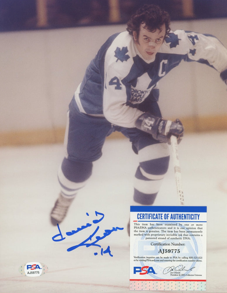 Dave Keon Signed Maple Leafs 8x10 Photo (PSA COA)