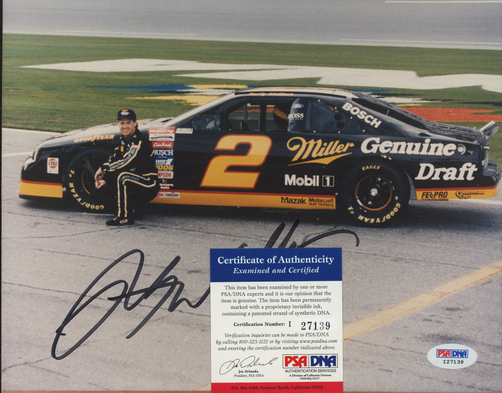 Rusty Wallace Signed NASCAR 8x10 Photo (PSA COA)