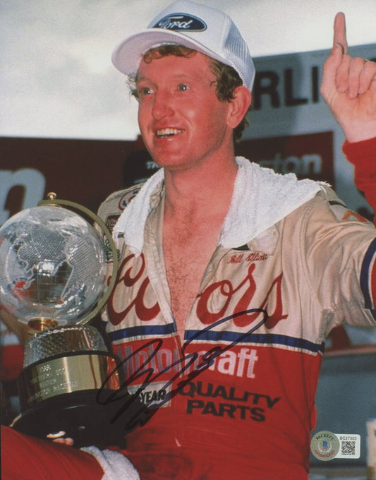 Bill Elliott Signed NASCAR 8x10 Photo (Beckett COA)