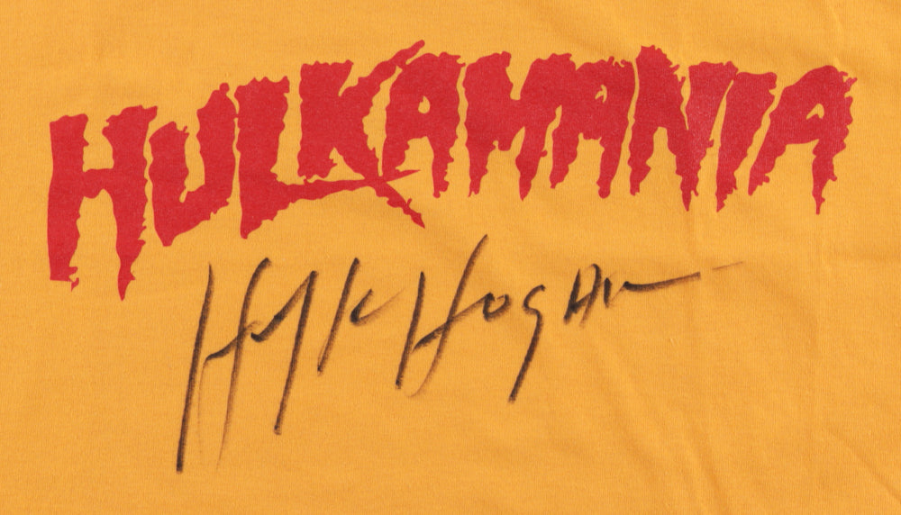 Hulk Hogan Signed Hulkamania T-Shirt (JSA COA)