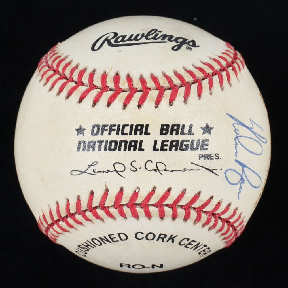 Nolan Ryan Signed ONL Laser-Engraved Baseball (JSA COA)