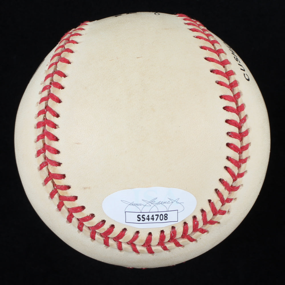 Nolan Ryan Signed ONL Laser-Engraved Baseball (JSA COA)