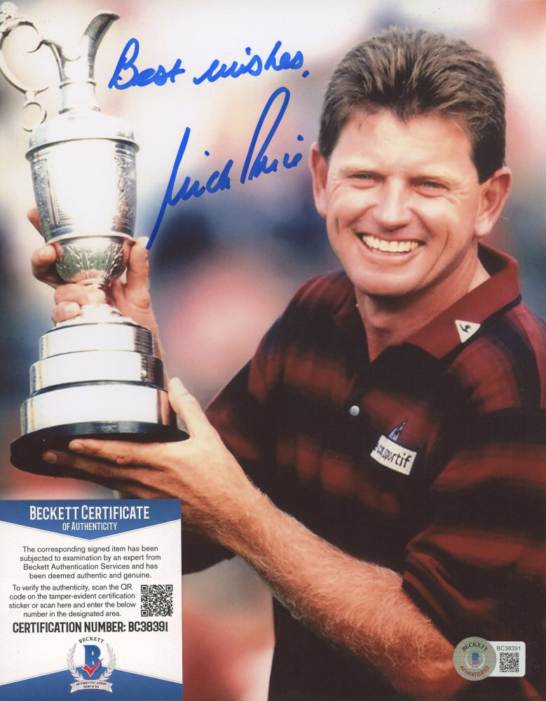 Nick Price Signed 8x10 Photo Inscribed "Best Wishes" (Beckett COA)