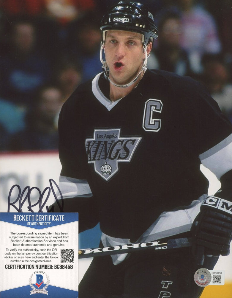 Rob Blake Signed Kings 8x10 Photo (Beckett COA)