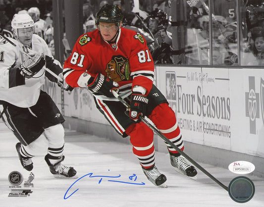 Marian Hossa Signed Blackhawks 8x10 Photo (JSA COA)