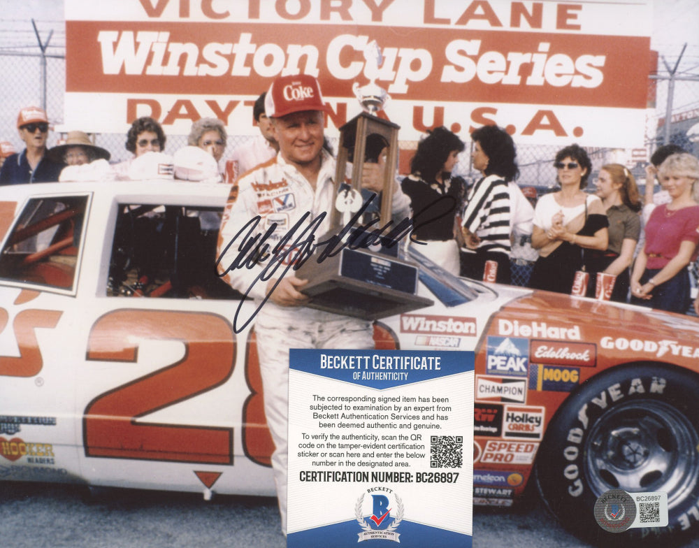 Cale Yarborough Signed NASCAR 8x10 Photo (Beckett)