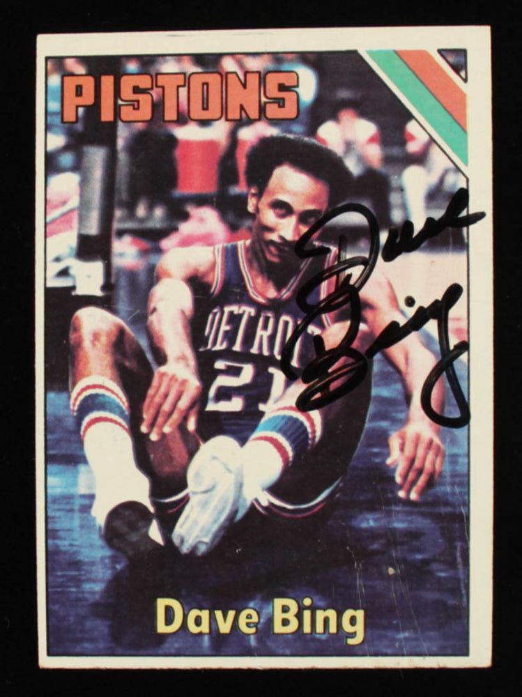 Dave Bing Signed 1975-76 Topps #160 DP (JSA COA)