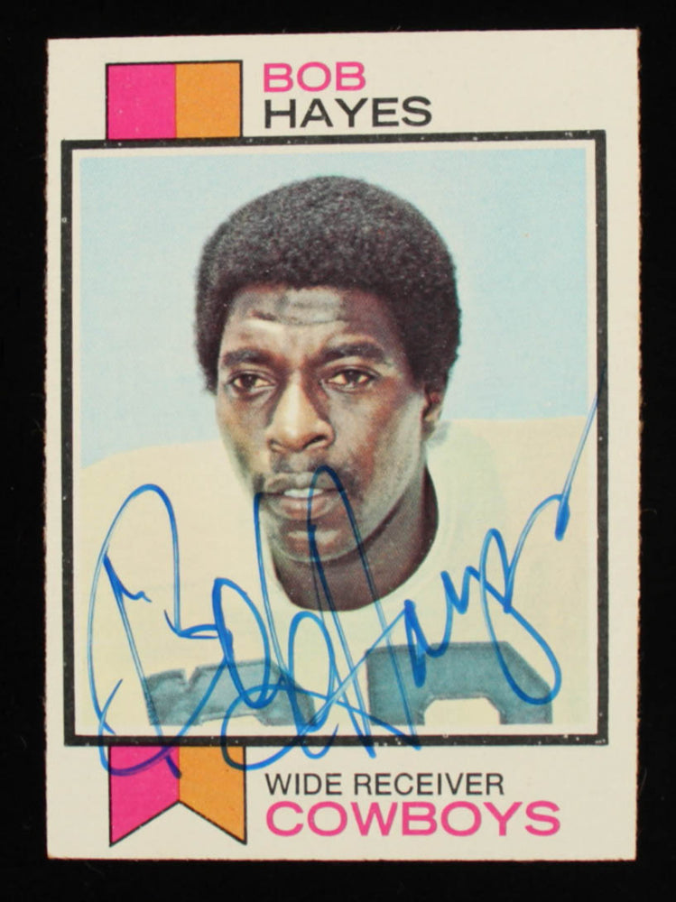 Bob Hayes Signed 1973 Topps #274 (JSA COA)