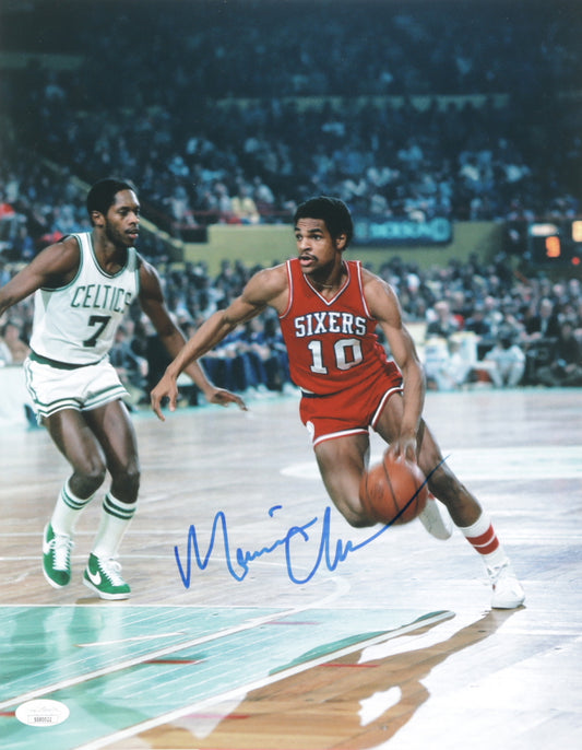 Maurice Cheeks Signed 76ers 11x14 Photo (JSA COA)