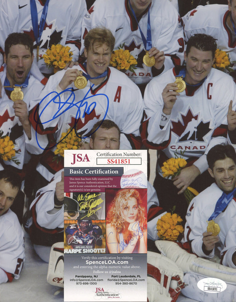 Chris Pronger Signed Team Canada 8x10 Photo (JSA COA)