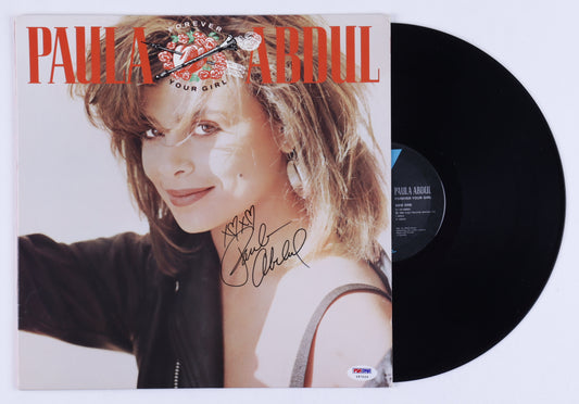 Paula Abdul Signed (PSA COA) "Forever Your Girl" Vinyl Record Album Inscribed "XOXO"