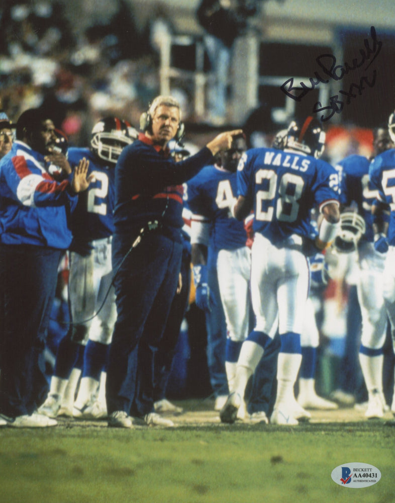 Bill Parcells Signed Giants 8x10 Photo Inscribed "SB XXV" (Beckett COA)