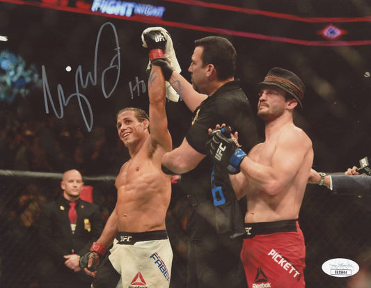 Urijah Faber Signed 8x10 Photo Inscribed "HOF 17" (JSA COA)