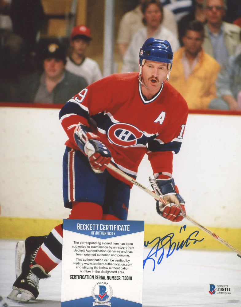 Larry Robinson Signed Canadians 8x10 Photo (Beckett COA)