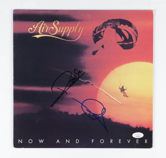 Russell Hitchcock & Graham Russell Signed (JSA COA) Air Supply "Now And Forever" Vinyl Record Album