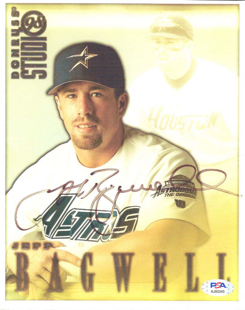 Jeff Bagwell Signed Astros 8x10 Photo (PSA)