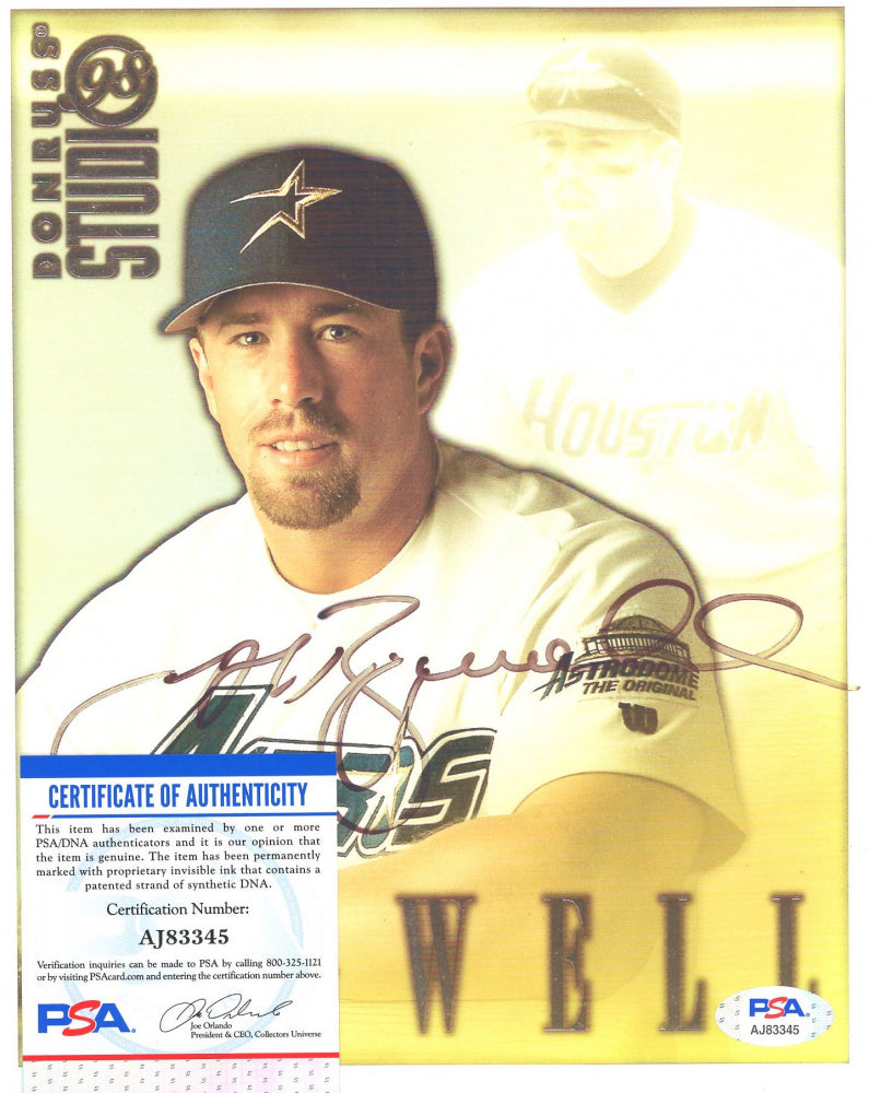 Jeff Bagwell Signed Astros 8x10 Photo (PSA)