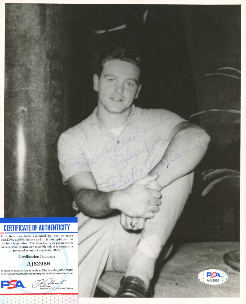 Dick Williams Signed PSA COA) 8x10 Photo Inscribed "My Very Best Wishes" & "Sincerely"