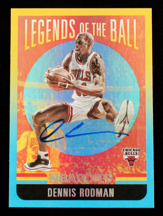 Dennis Rodman Signed (Beckett Hologram) 2020-21 Hoops Legends of the Ball #11