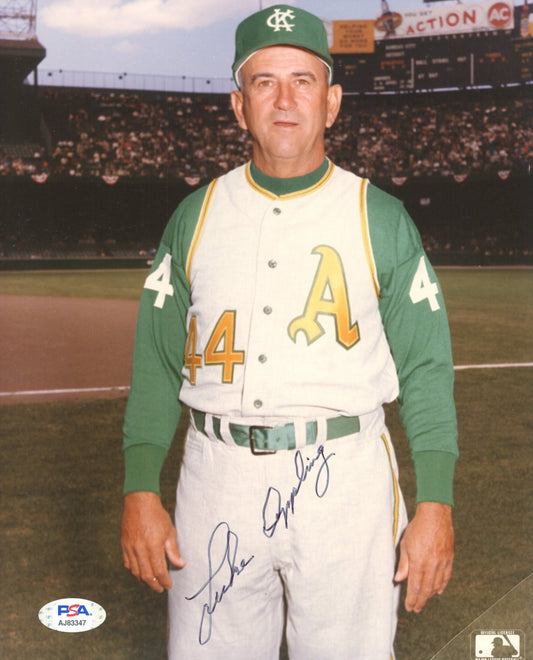 Luke Appling Signed Athletics 8x10 Photo (PSA COA)