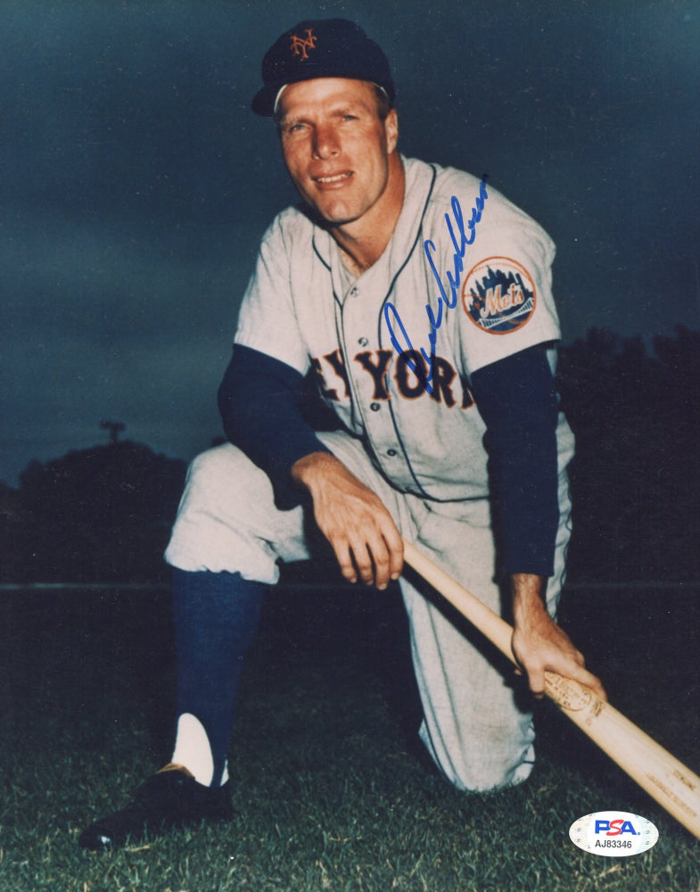 Richie Ashburn Signed Mets 8x10 Photo (PSA)