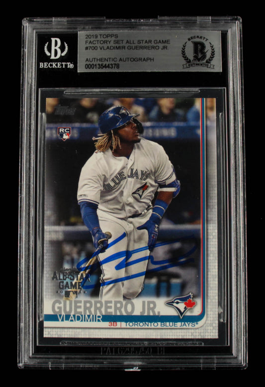 Vladimir Guerrero Jr. Signed 2019 Topps Factory Set All Star Game #700 (BGS) - Rookie Card