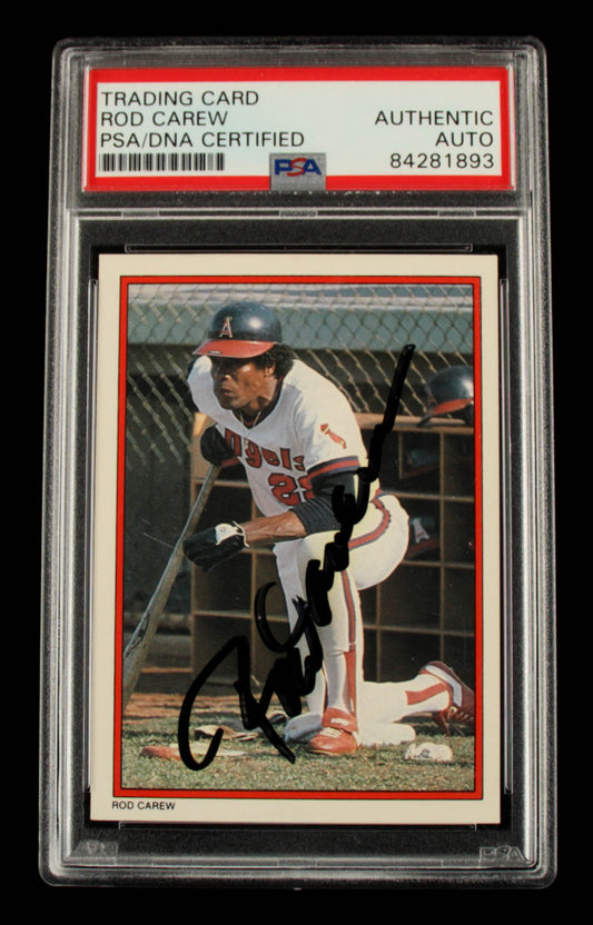 Rod Carew Signed 1984 Topps Glossy Send-Ins #26 (PSA)