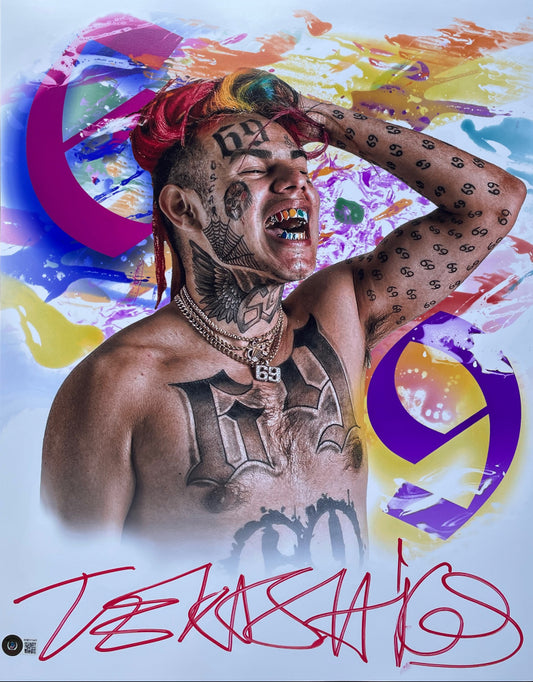 Tekashi 6ix9ine Signed 16x20 Photo (Beckett COA)