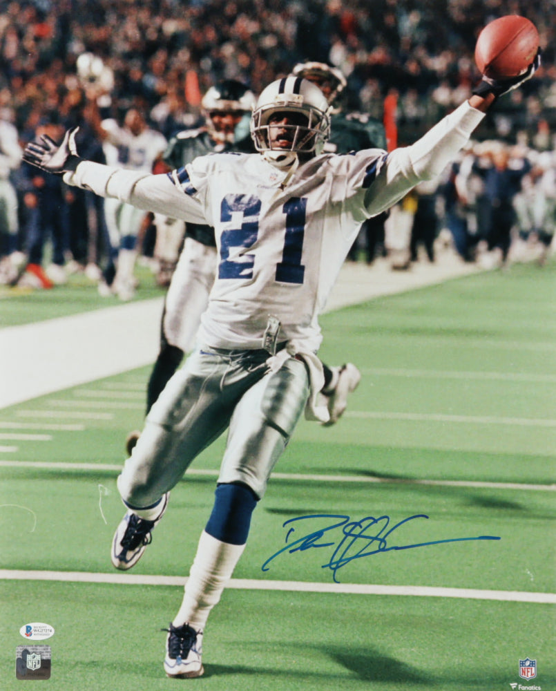 Deion Sanders Signed Cowboys 16x20 Photo (Beckett COA)