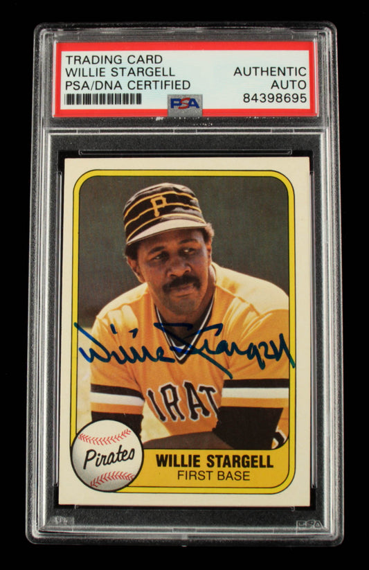 Willie Stargell Signed 1981 Fleer #363 (PSA)