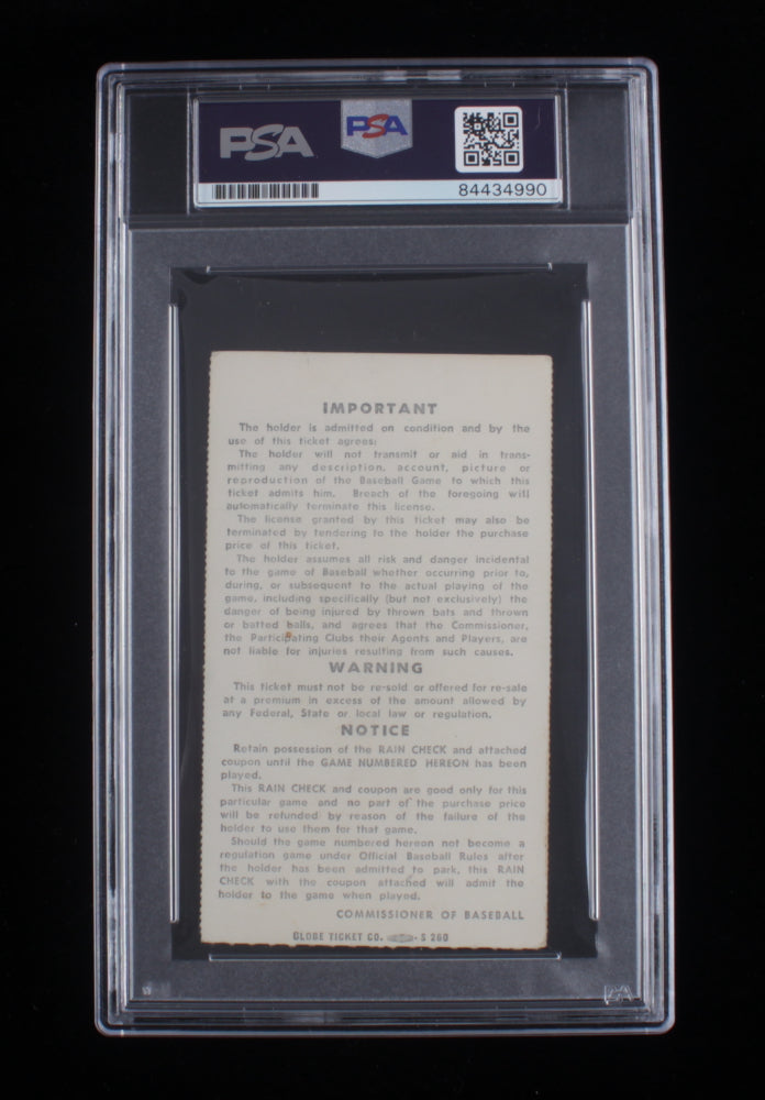 Reggie Jackson Signed 1973 World Series Game 6 Ticket - Autograph Graded PSA 10