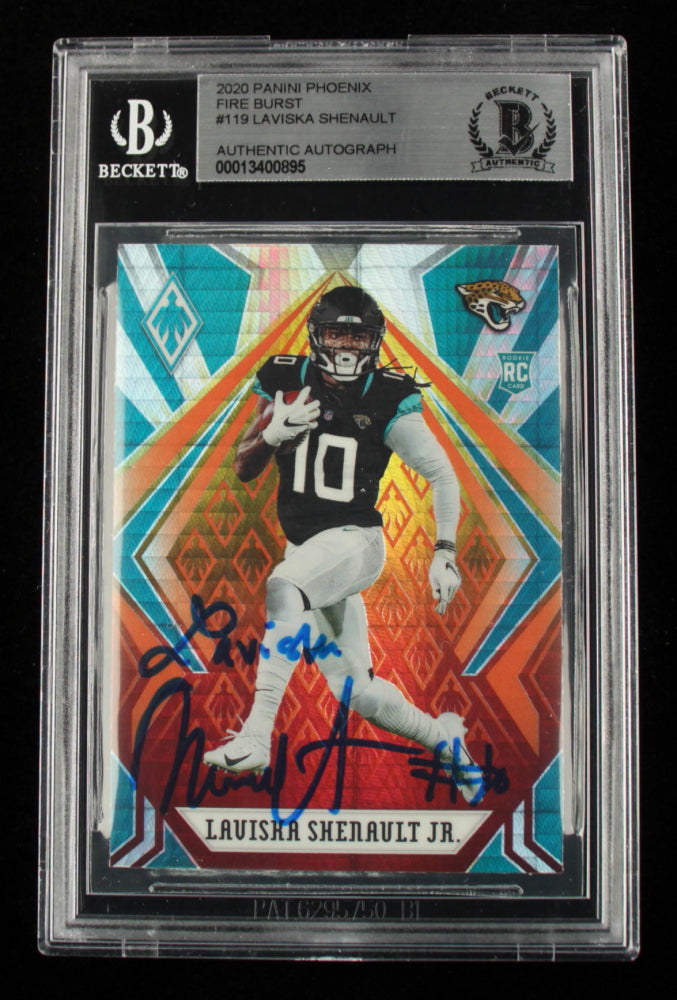 Laviska Shenault Jr. Signed 2020 Panini Phoenix Fire Burst #119 (BGS) - Rookie Card