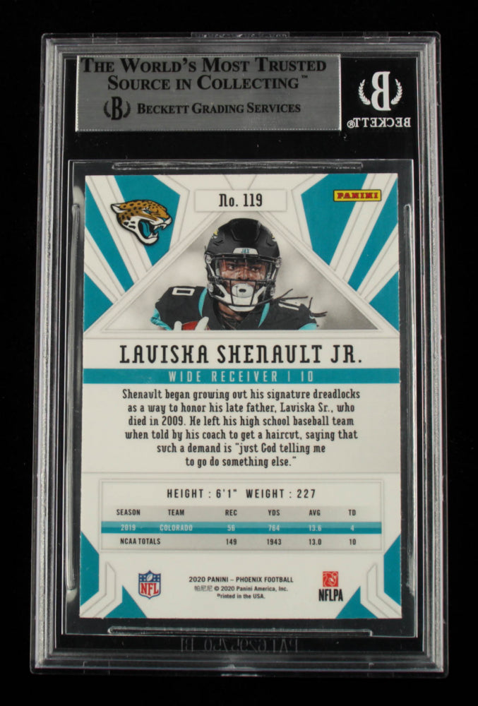 Laviska Shenault Jr. Signed 2020 Panini Phoenix Fire Burst #119 (BGS) - Rookie Card