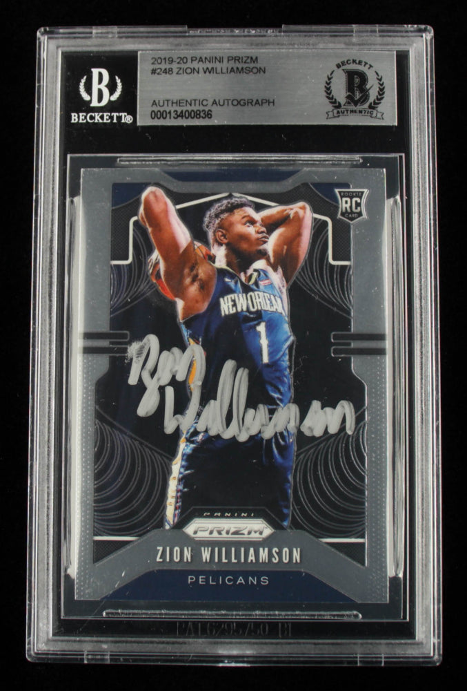 Zion Williamson Signed 2019-20 Panini Prizm #248 (BGS) -  Rookie Card