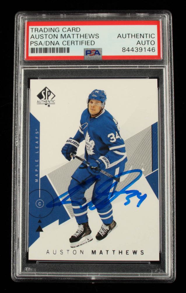 Auston Matthews Signed 2018-19 SP Authentic #31 (PSA)