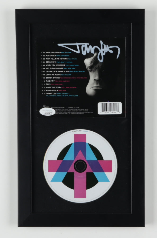 Tommy Lee Signed 8x13.5 "Andro" CD Cover Display (JSA)